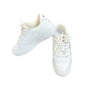 Fila WX-100 White/Navy/Red colorway Womens White Athleisure Sneakers 9.5